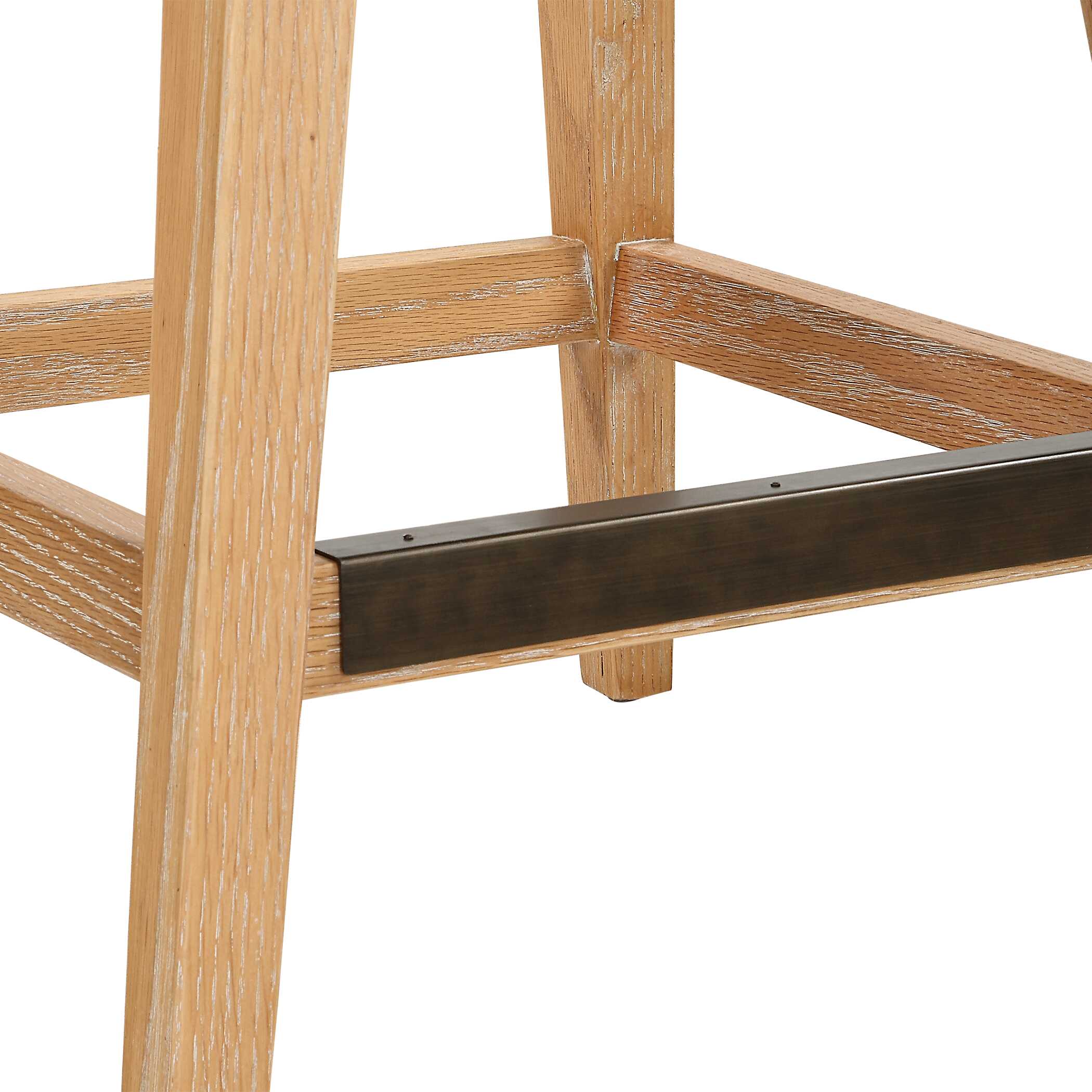 Klismos Off-White Fabric Counter Stool Klismos Off-White Fabric Counter Stool large image
