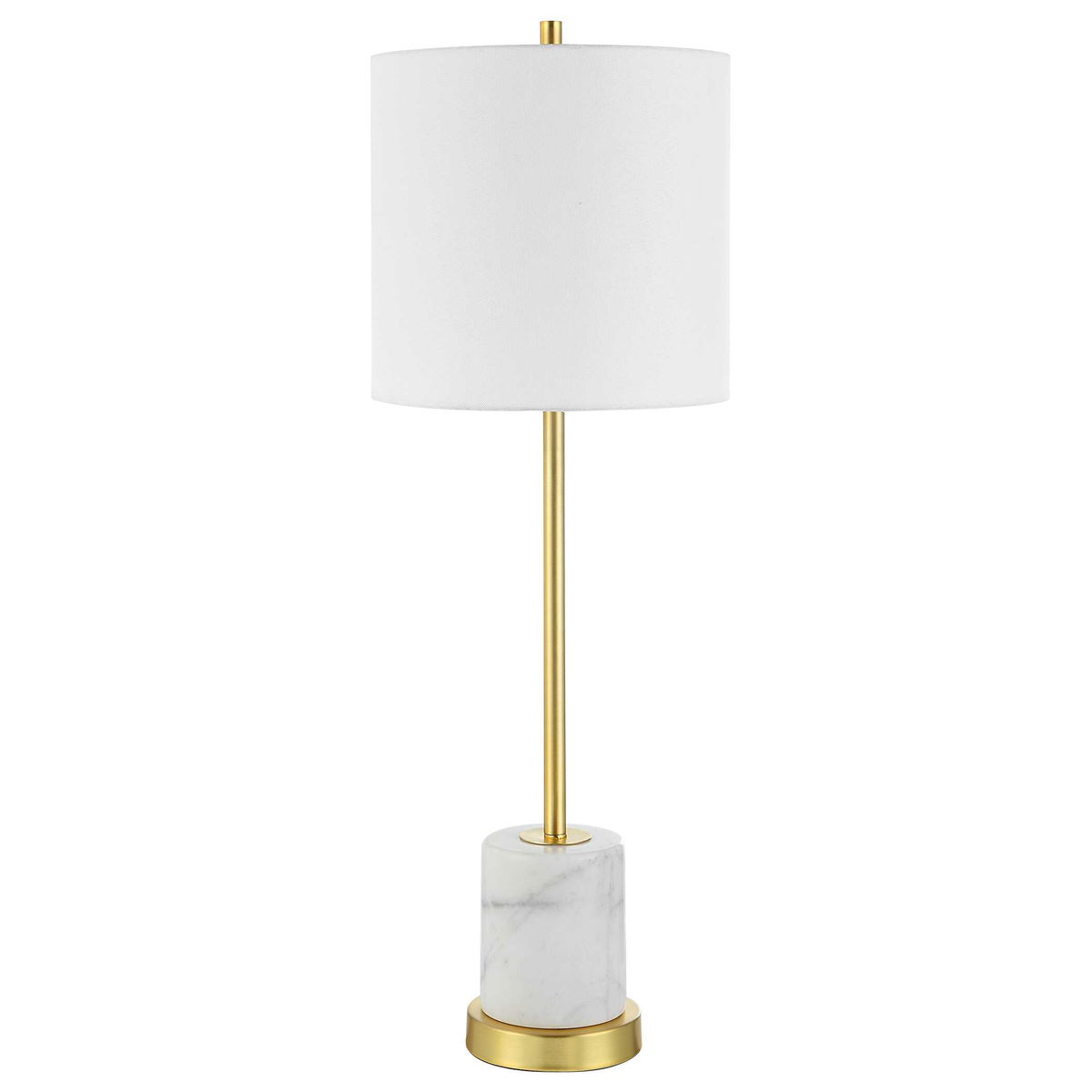 Turret Gold Buffet Lamp, Table Lamp by Uttermost, 10" width x 29.5" height x 10" depth View 5