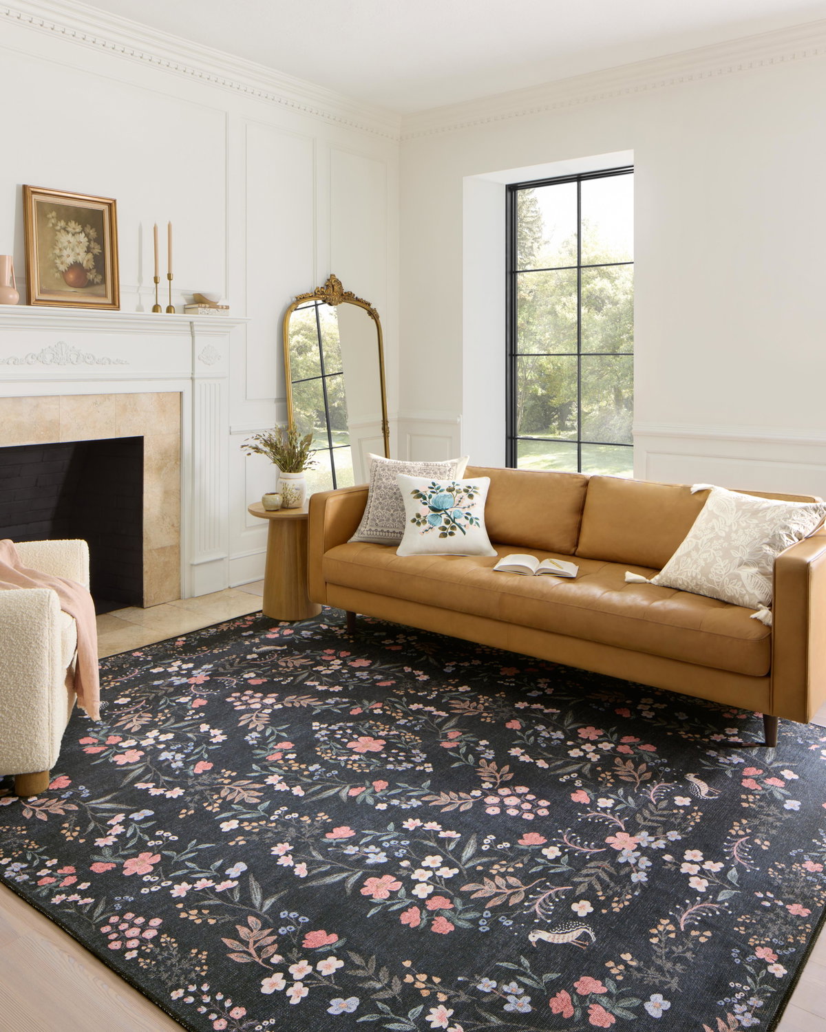 Rifle Paper Co. x Loloi Maison Rug, 3'9" length x 5'6" width View 2