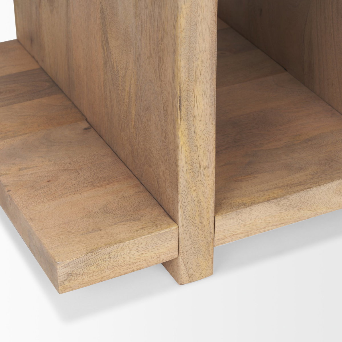 Nohr Light Brown Accent Table, Side & End Table by Mercana, 22" length x 18" width x 22" height View 9