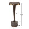 Masika Bronze Accent Table thumbnail 2