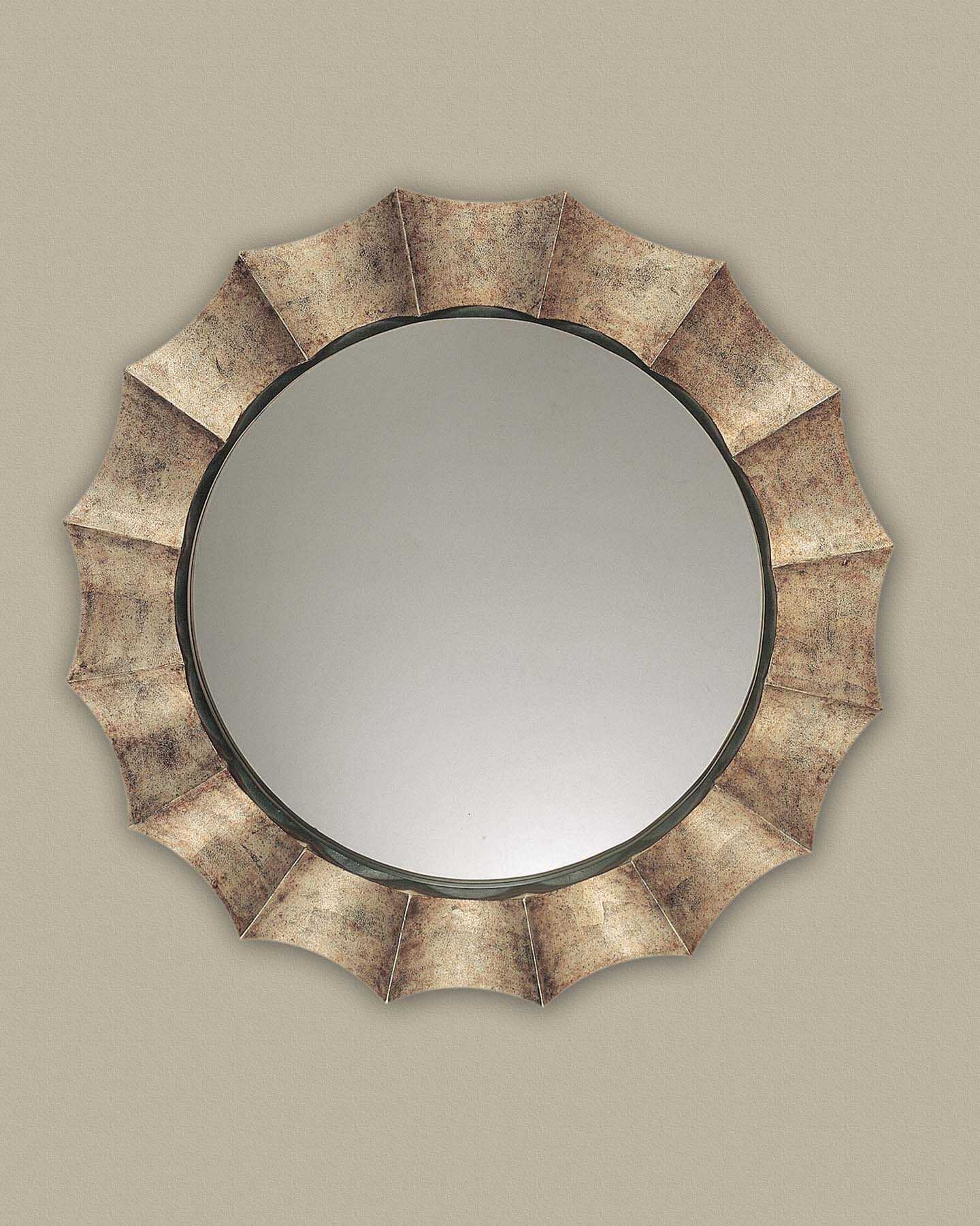 Gotham U Antique Silver Mirror, by Uttermost, 41" width x 41" height x 1.5" depth View 2
