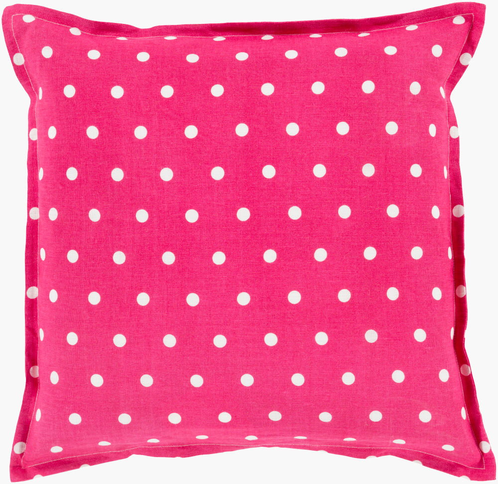 Polka Dot Accent Pillow, Decorative Pillow by Surya, 18" length x 18" width