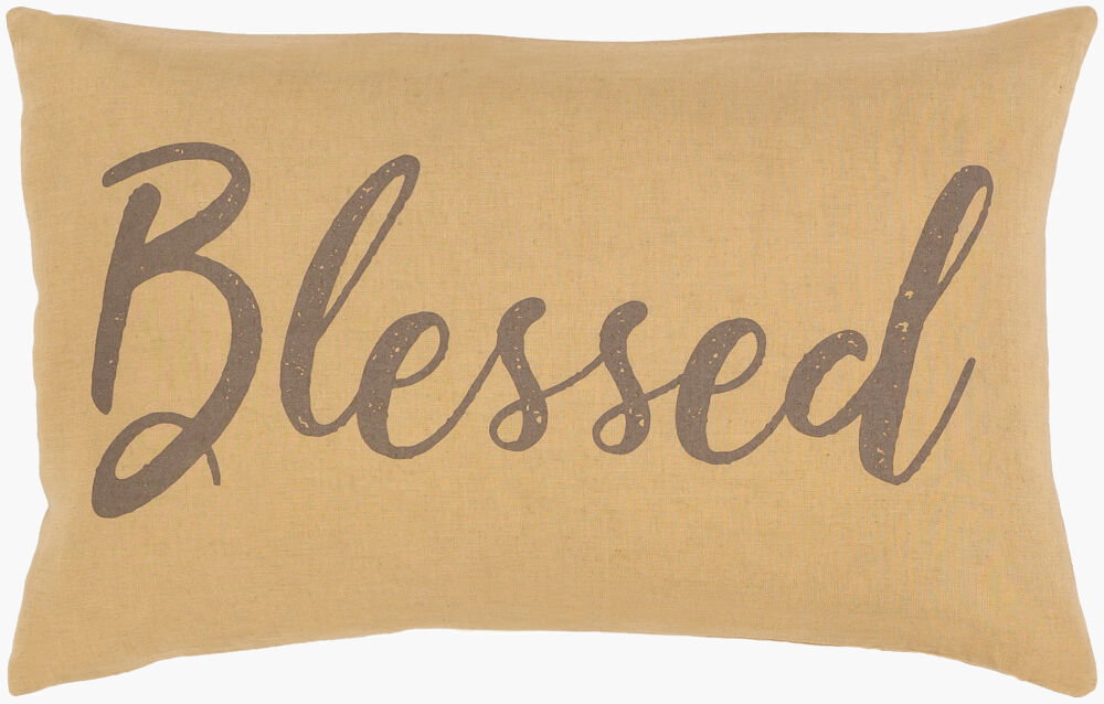Blessings Lumbar Pillow, Decorative Pillow by Surya, 13" length x 20" width