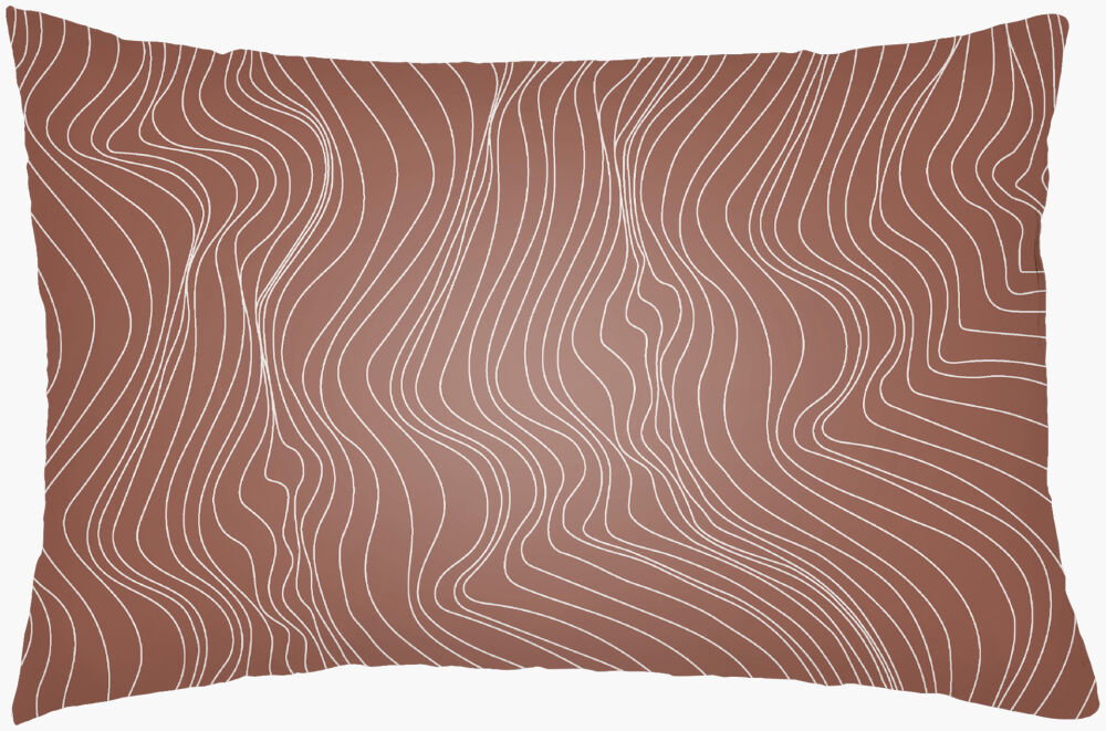 Modern Lines Lumbar Pillow, Decorative Pillow by Surya, 14" length x 22" width