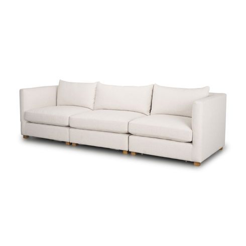 Halston 3 Piece Oatmeal Sofa Set