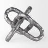 Wilhelm I (Small) 7L x 7W Silver Metal Link Decor Object, Decorative Object by Mercana, 6.69" length x 6.69" width x 6.69" height thumbnail 4