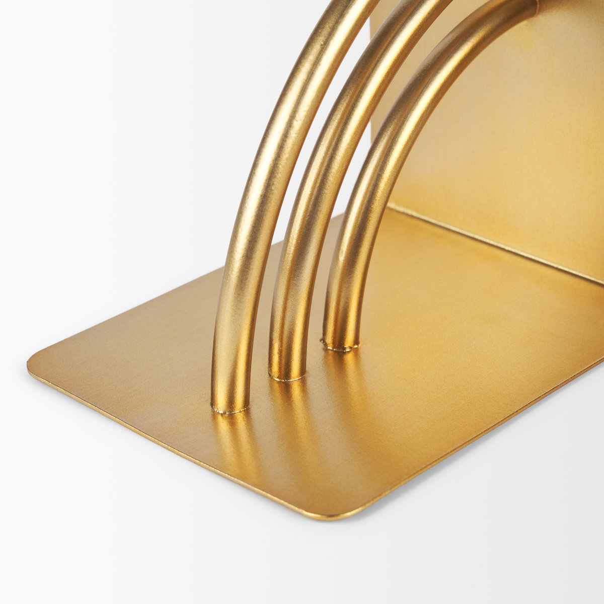 Hope Gold Metal Bookends, by Mercana, 5.91" length x 4.72" width x 5.91" height View 8