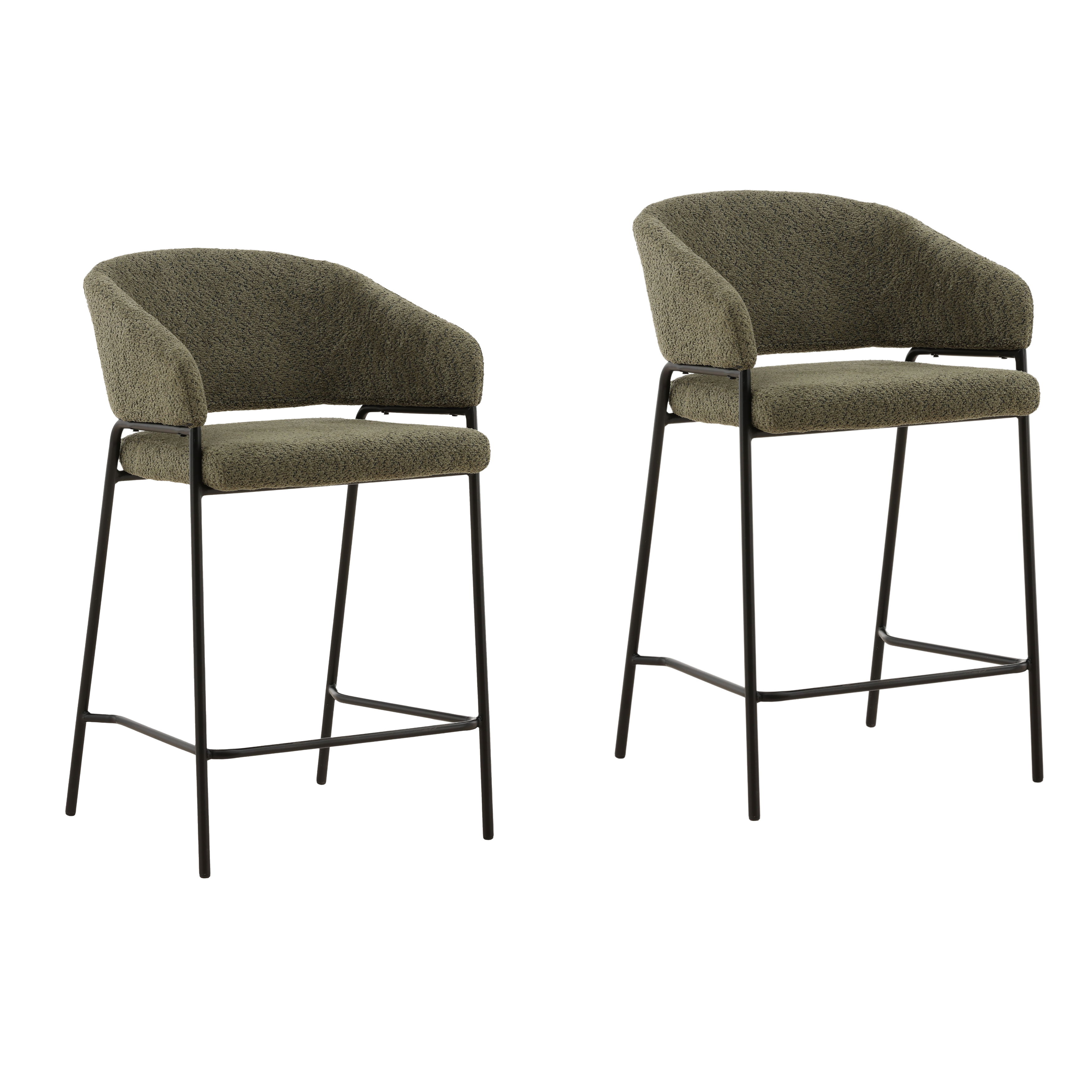 Cathey Counter Stool Set of 2 Olive large image 