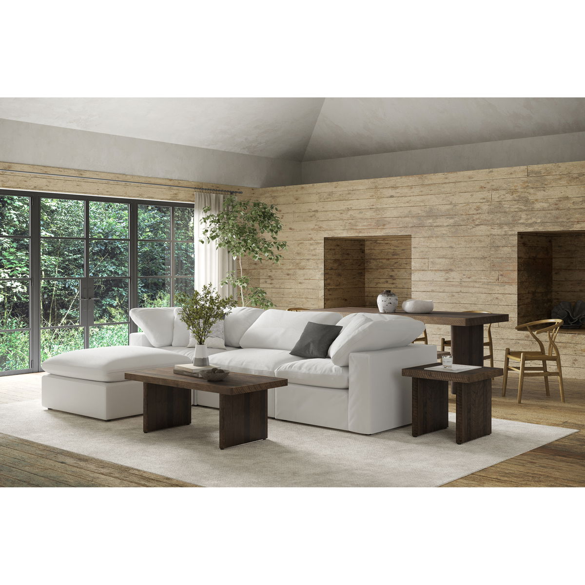 Terra Condo Chair Cream White, Accent Chair by Moe's Home, 38" width x 32" height x 38" depth View 12