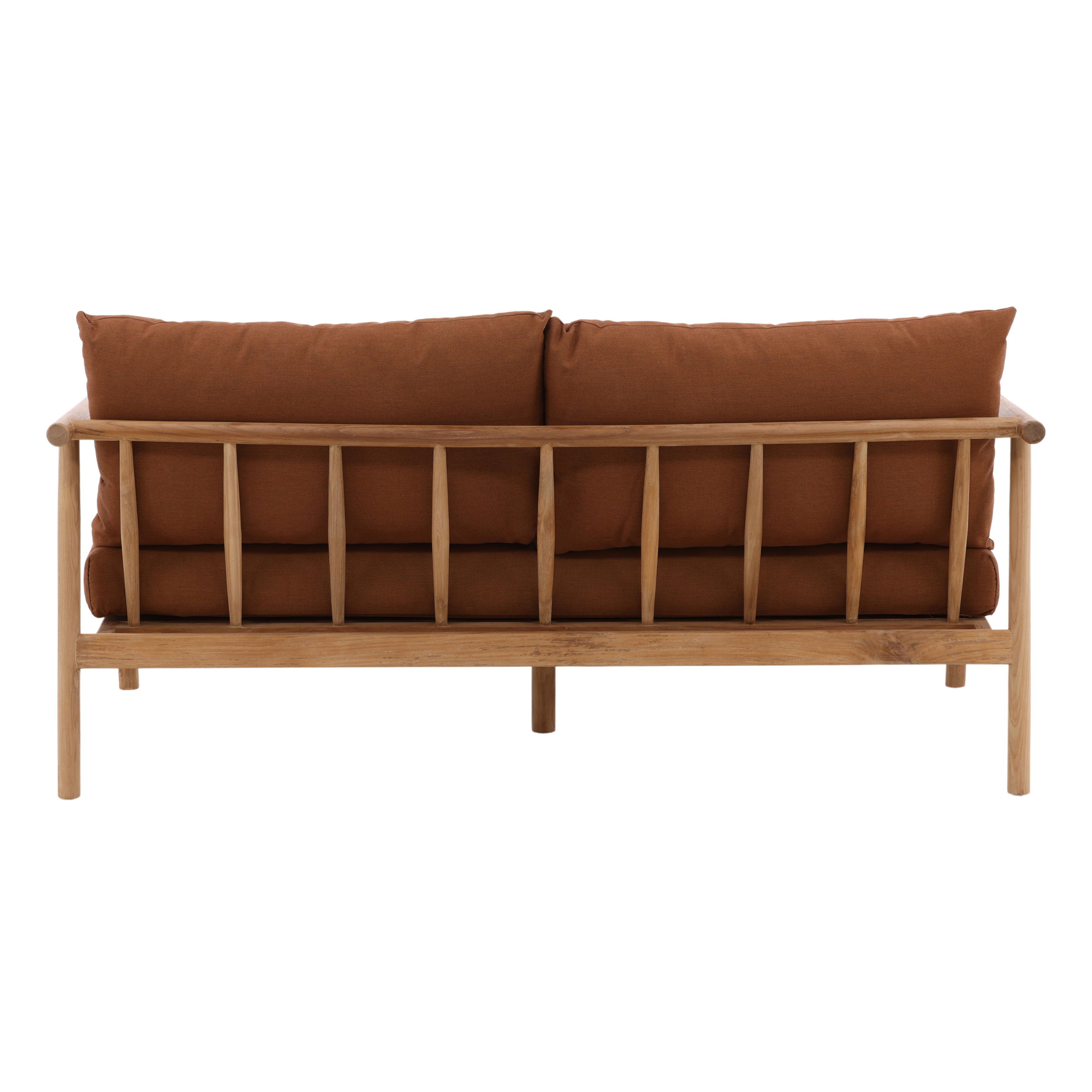 Aimee Outdoor Sofa Sienna, Sofas & Sectional by Dovetail, 64.96" width x 31.75" height x 33.27" depth View 4
