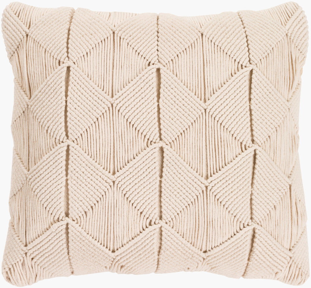 Migramah Accent Pillow Poly, Decorative Pillow by Surya, 22" length x 22" width