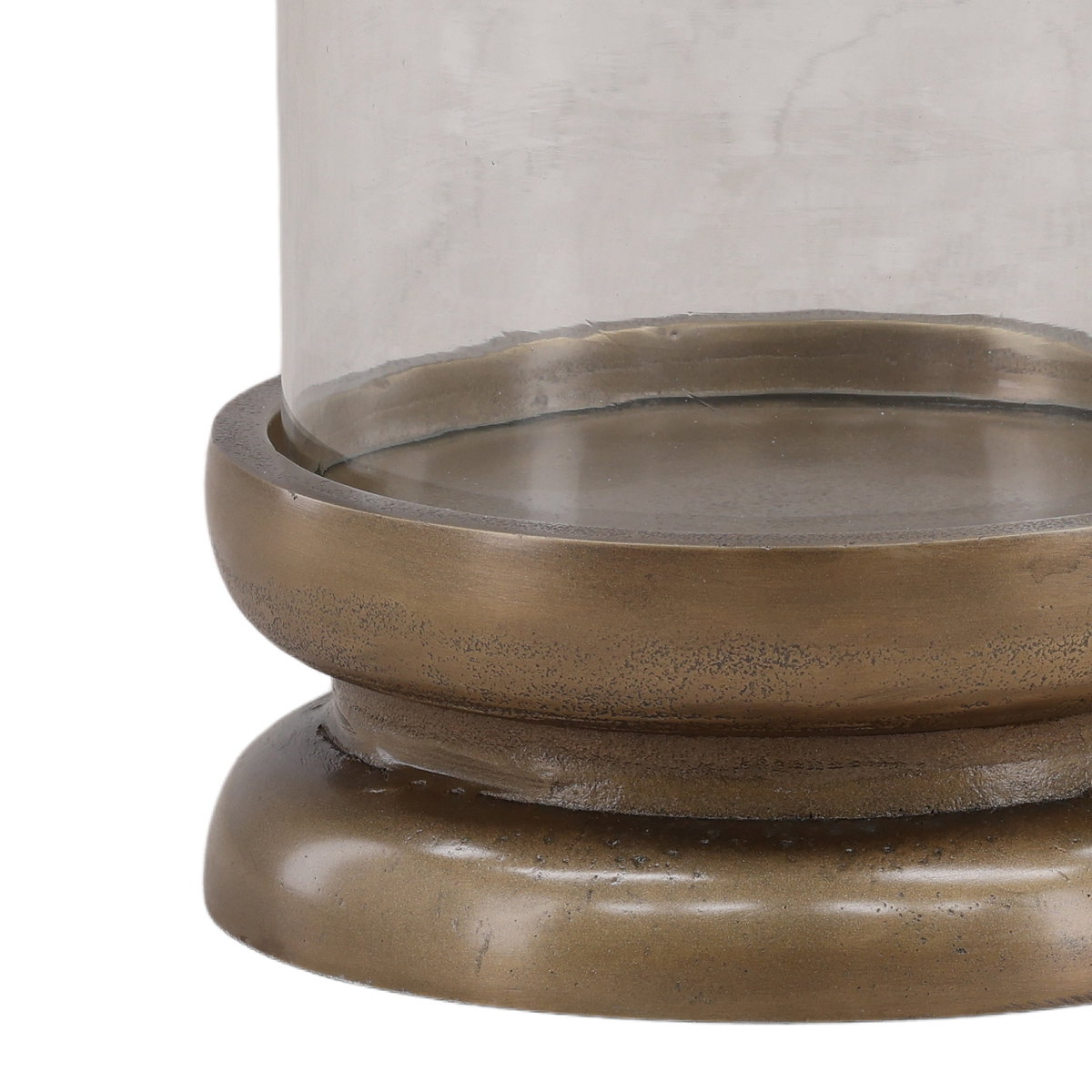 Fairmont Candle Holder Antique Brass Large, Decor by Dovetail, 9.5" width x 15" height x 9.5" diameter x 9.5" depth View 2