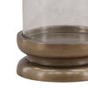 Fairmont Candle Holder Antique Brass Large, Decor by Dovetail, 9.5" width x 15" height x 9.5" diameter x 9.5" depth thumbnail 2