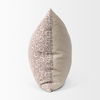 Jayne Beige with Merlot Print Linen Square Decorative Pillow Cover thumbnail 3
