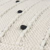 Amaira  Cream/Black/White patterned Wool and Cotton Pouf thumbnail 6