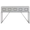 Abaya White Console Table, by Uttermost, 54" width x 32" height x 14" depth thumbnail 1