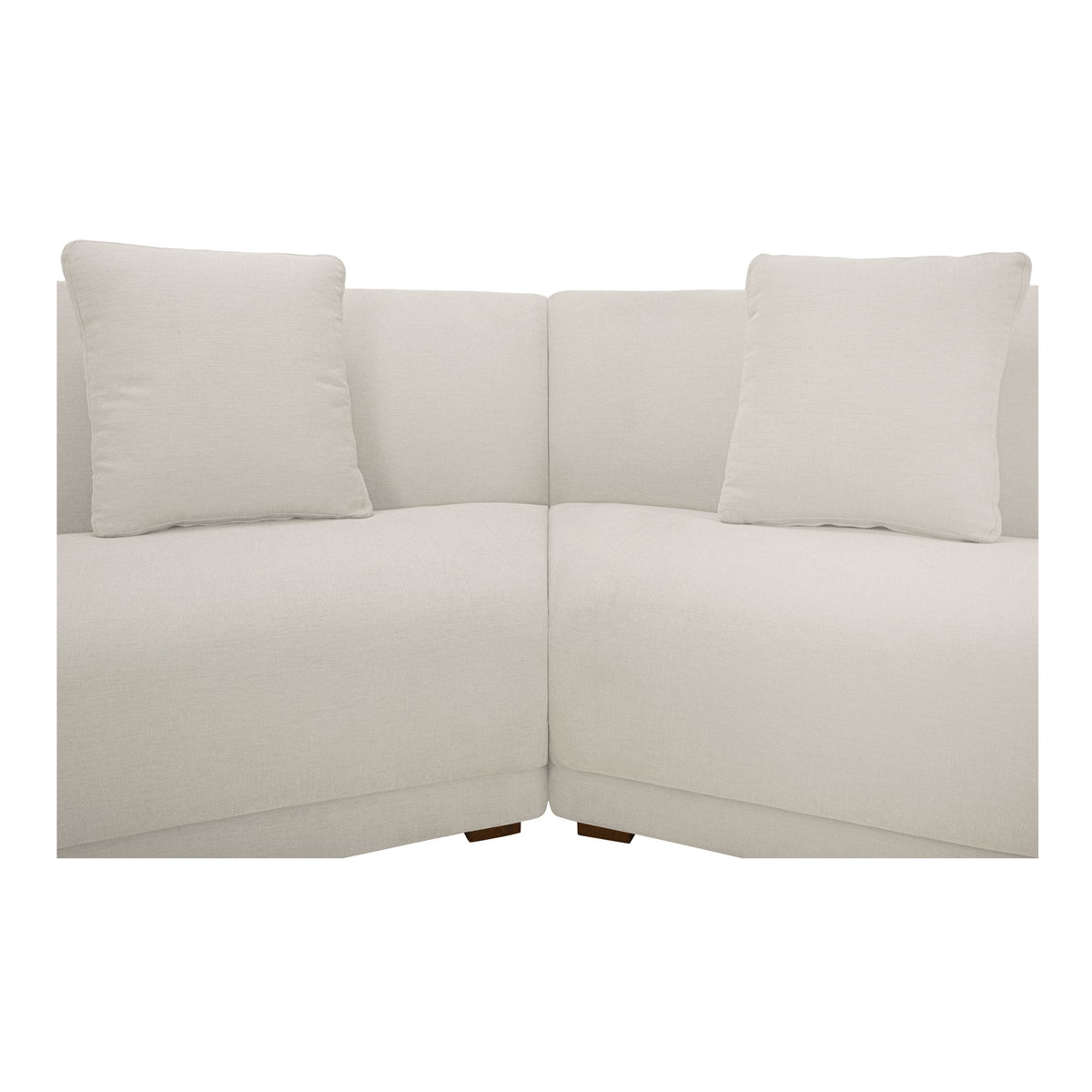 Fraser 5 Piece Modular Sectional Off White, Sectional Sofa by Moe's Home, 224" width x 31.5" height x 34.29" depth View 4