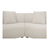 Fraser 5 Piece Modular Sectional Off White, Sectional Sofa by Moe's Home, 224" width x 31.5" height x 34.29" depth thumbnail 4