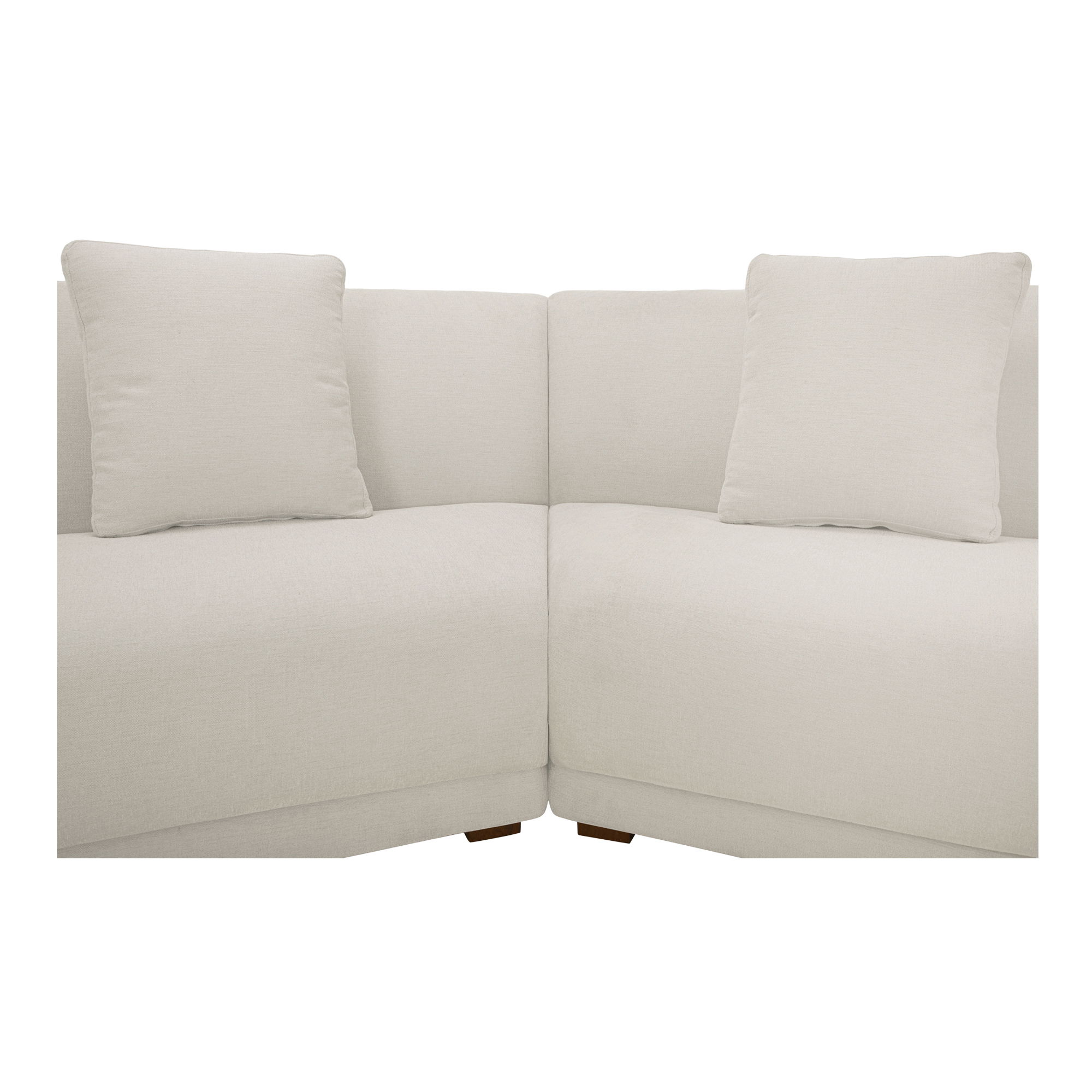 Fraser 5 Piece Modular Sectional White, Sectional Sofa by Moe's Home, 224" width x 31.5" height x 34.29" depth View 4