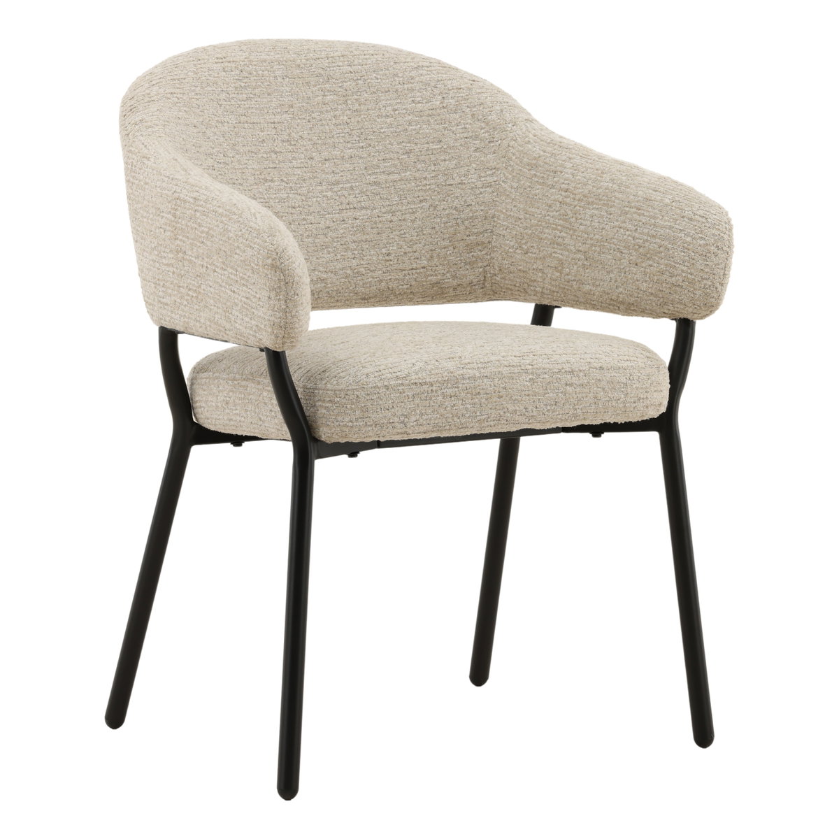 Jory Dining Chair Taupe, by Dovetail, 23.75" width x 31.5" height x 24.5" depth View 1
