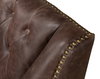 Brooks Leather Tufted 2 Seat Sofa, by Sarreid, 2'8" length x 4'6" width x 2'9" height thumbnail 5