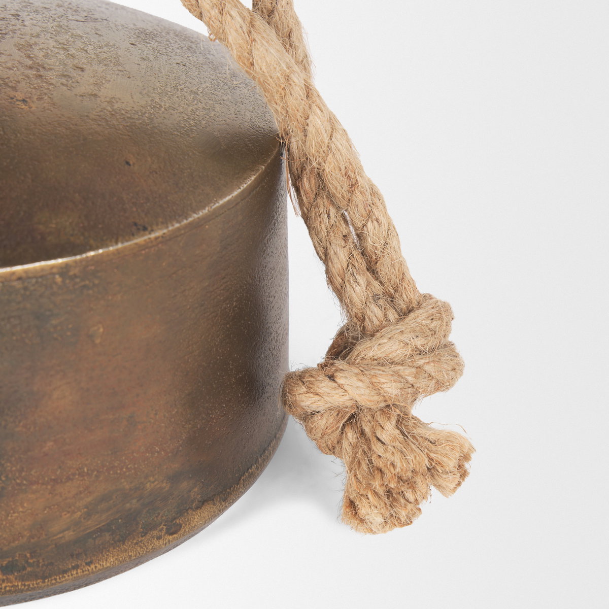 Quincy Large Gold Metal Decorative Bell Object, Decorative Object by Mercana, 7" length x 7" width x 7.75" height View 11