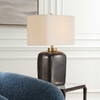 Quentin Dark Bronze Table Lamp, by Uttermost, 17" width x 25" height x 10" depth thumbnail 2