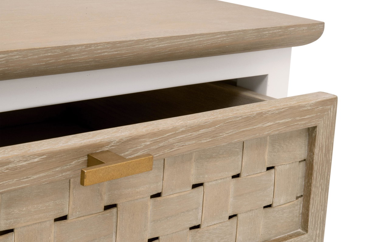 Weave 1-Drawer Side Table, Side & End Table by Essentials for Living, 23.5" width x 25.25" height x 18.5" depth View 10