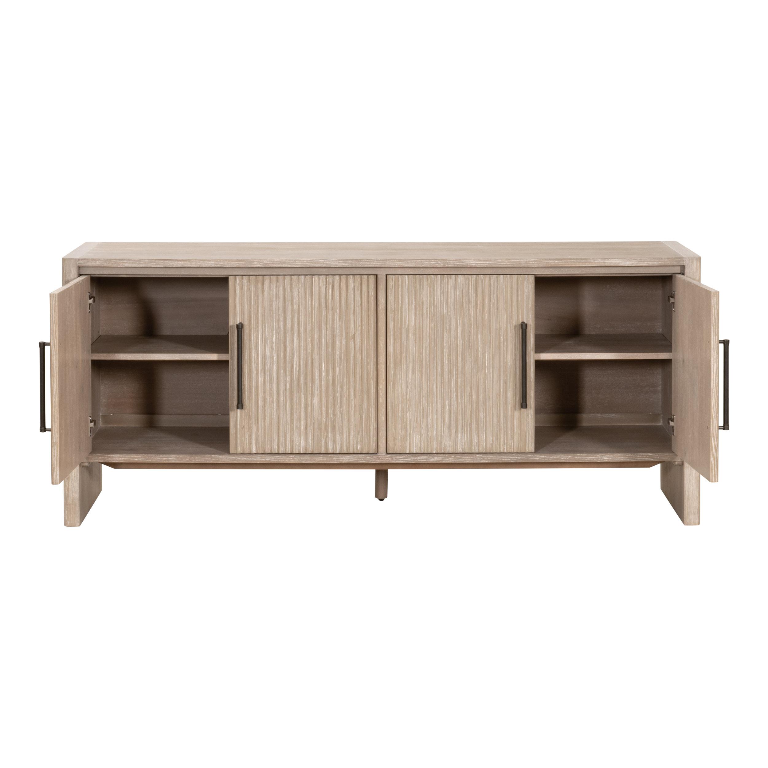 Halloway Media Sideboard, Cabinets & Sideboard by Essentials for Living, 74" width x 32" height x 18.5" depth View 2