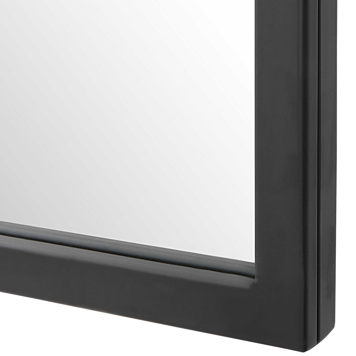 Kenitra Black Arch Mirror, by Uttermost, 24" width x 40" height x 1.25" depth View 6