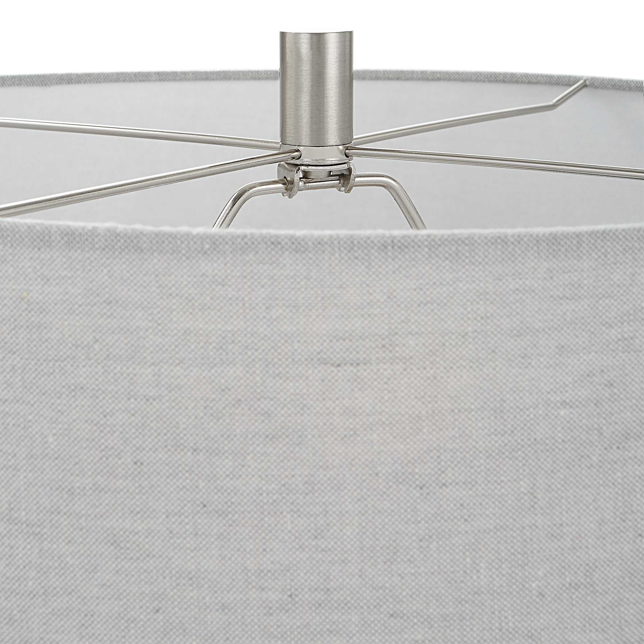 Twilight Satin Black Table Lamp large image 