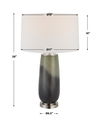 Campa Gray-Blue Table Lamp, by Uttermost, 17" width x 28" height x 17" depth thumbnail 3