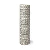 Uhura II Large Cream Black Patterned Cylindrical Ceramic Vase, by Mercana, 4.72" length x 4.72" width x 16.54" height thumbnail 1