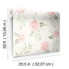 Watercolor Roses Coral Wallpaper thumbnail 5