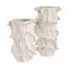 Ripple Crest White Vases Set/2, by Uttermost, 8" width x 14" height x 6" depth thumbnail 1