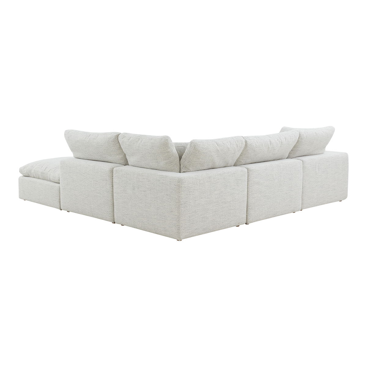 Terra Condo Dream Modular Sectional Coastside Sand, Sectional Sofa by Moe's Home, 114" width x 32" height x 114" depth View 5