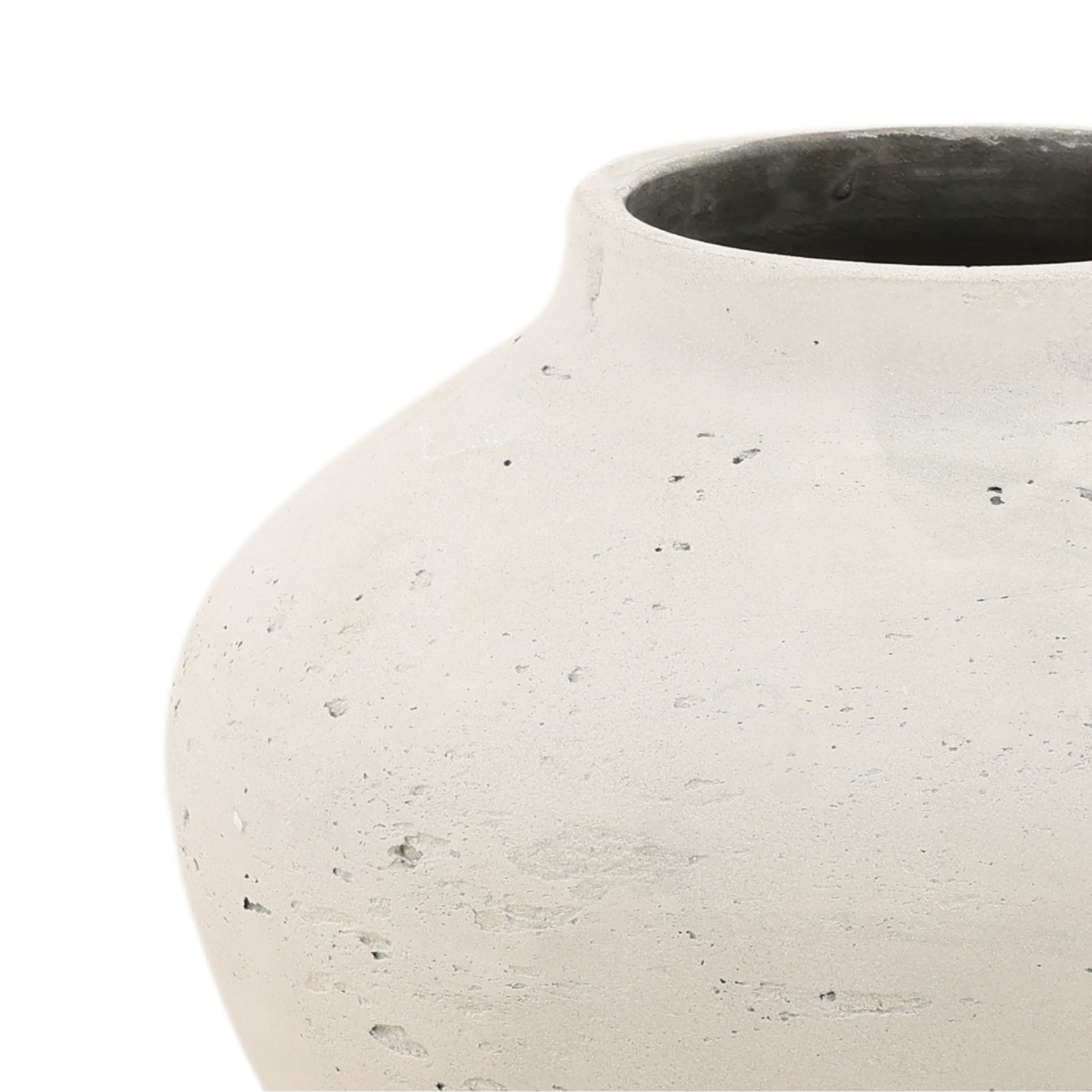 Jocasta Vase Antique White Medium large image 