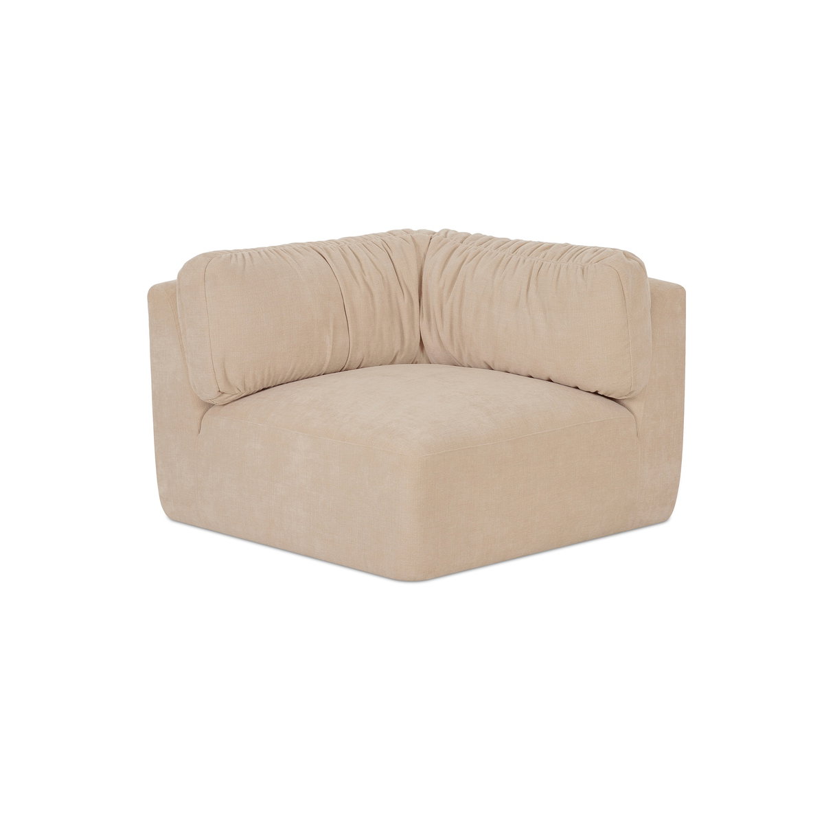 Matina Corner Chair Oatmeal, Sectional Sofa by Moe's Home, 40.9" width x 30.7" height x 40.9" depth View 1
