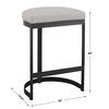 Ivanna Black Iron Counter Stool, Furniture by Uttermost, 18" width x 26" height x 14.5" depth thumbnail 3