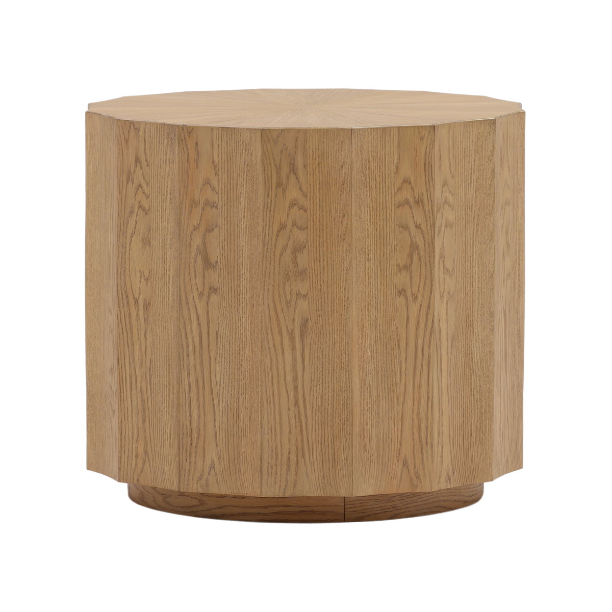 Tamsin End Table Natural, Side & End Table by Dovetail, 22" width x 22.25" height x 22" diameter x 22" depth View 1