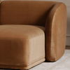 Faye Left Sectional Tan Faux Mohair thumbnail 6