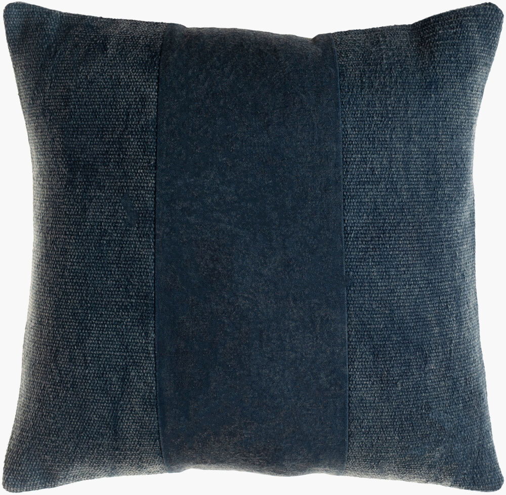 Washed Stripe Accent Pillow, Decorative Pillow by Surya, 18" length x 18" width