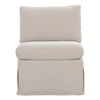 Fable Slipcover Dining Slipper Chair Beige thumbnail 0