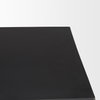 Charles Matte Black Metal with Wood Shelf Square Accent Table, Side & End Table by Mercana, 20" length x 20" width x 24" height thumbnail 7