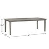 Forsyth Dark Gray Outdoor Dining Table, Furniture by Uttermost, 92" width x 30.4" height x 39" depth thumbnail 3