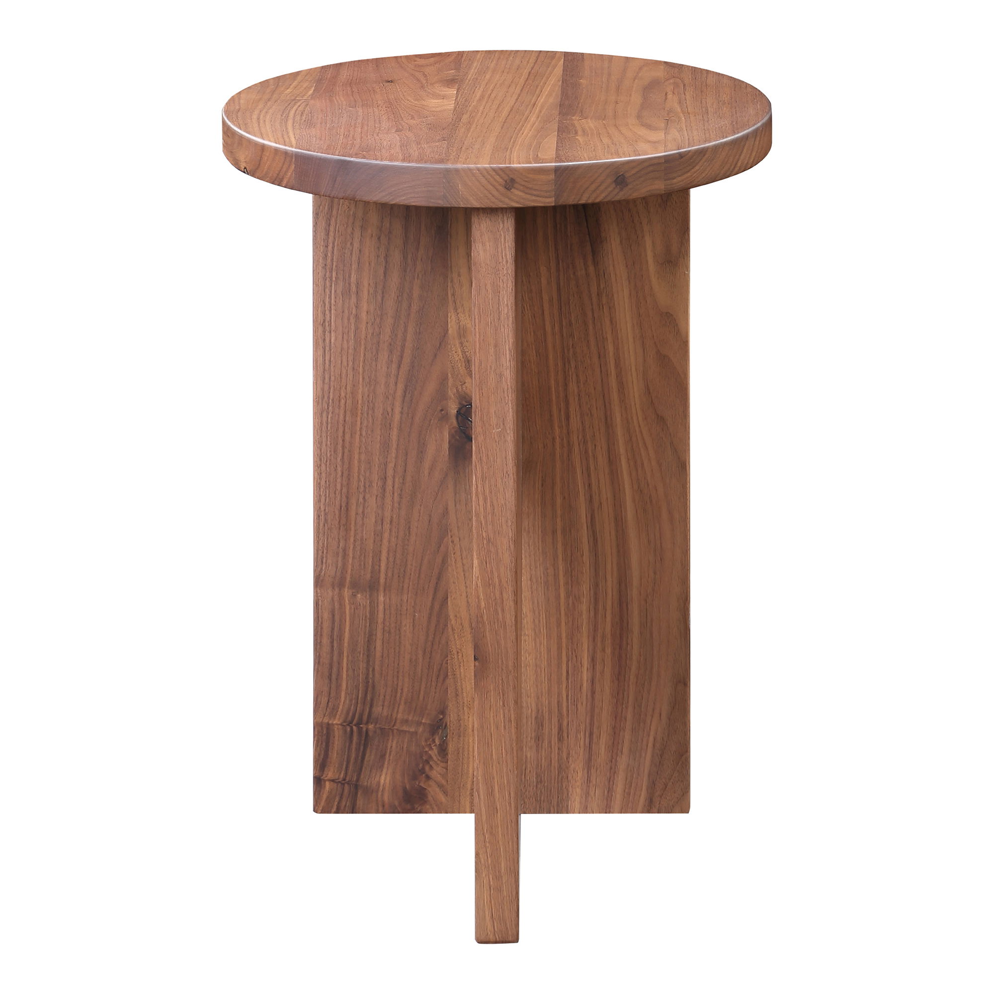 Grace Accent Table Walnut Brown, Side & End Table by Moe's Home, 14" width x 20" height x 14" depth View 1