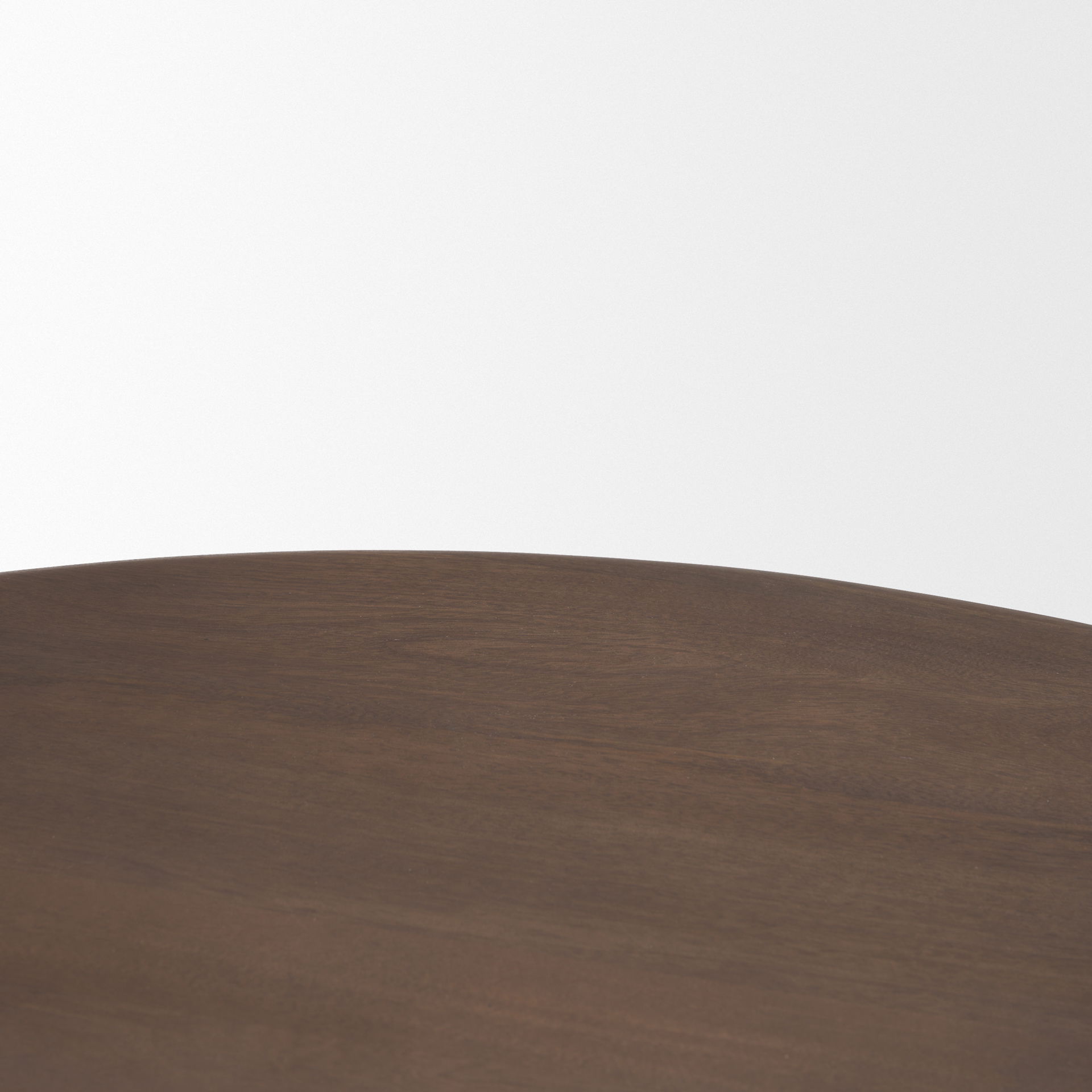 Shima Round Dark Brown Wood with Arched Legs Coffee Table large image 