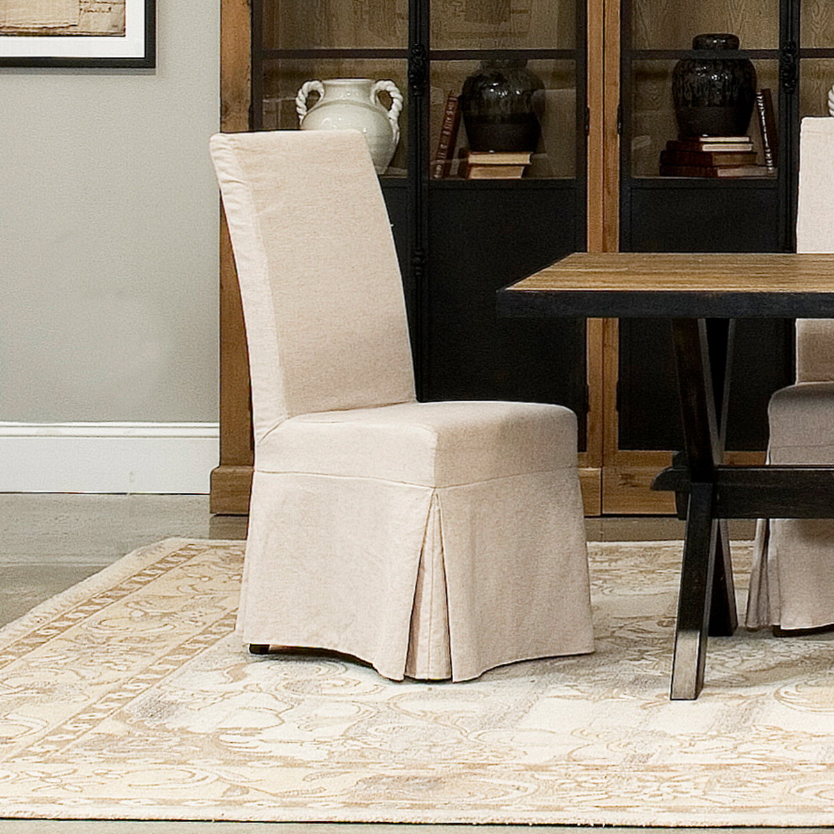 Draped Side Chair, by Sarreid, 2' length x 1'4" width x 3'4" height View 12