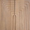 Sorina Reverse Fluted Light Brown Wood Curio Cabinet thumbnail 9